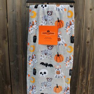 Ghost Dog Mummy Dog Jack O' Lantern Lane Throw Blanket NWT
